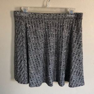 Gray flowy skirt